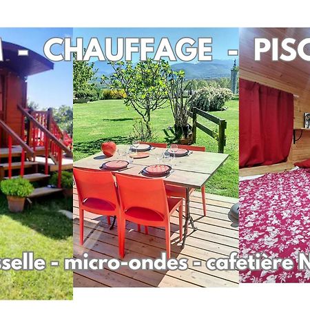 La Roulotte Du Cagire - 4 Pers - Pyrenees Guest House Villeneuve-de-Riviere Exterior photo
