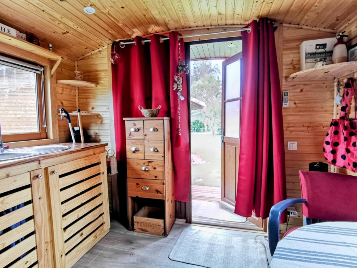 La Roulotte Du Cagire - 4 Pers - Pyrenees Guest House Villeneuve-de-Riviere Exterior photo